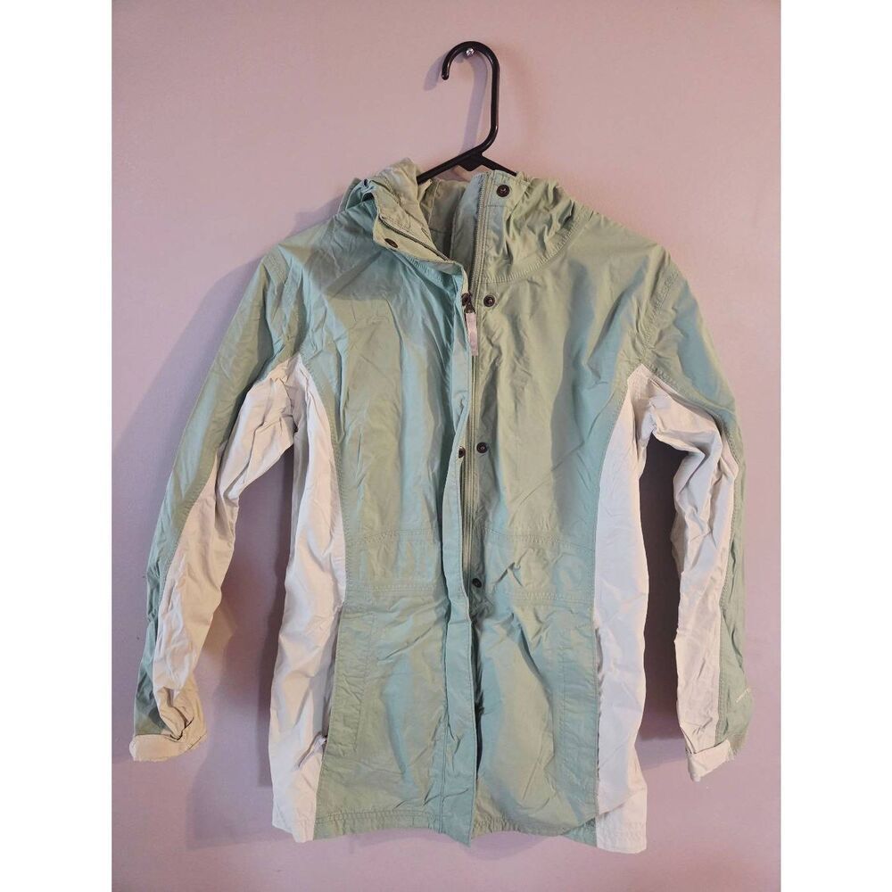 Columbia Mint Green and White Ski Jacket